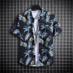 Men's Summer Short Sleeve Printed Shirt Thin Beach Shirt Men's Clothing Turtle Neck Polo Shirt for Men Casual Top - flohmarkt-deutschland.shop