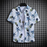Men's Summer Short Sleeve Printed Shirt Thin Beach Shirt Men's Clothing Turtle Neck Polo Shirt for Men Casual Top - flohmarkt-deutschland.shop