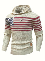Men's Sweatshirt Spring Outdoor Hooded Sweater Long Sleeve Knitted Hoodie Soft Pullover Sweater Casual Clothing US Size - flohmarkt-deutschland.shop