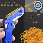 Metal Burst Rubber Band Toy - Mini Folding Launcher Toy With Keychain And 60pcs Rubber Bands,Perfect Gift for Christmas - flohmarkt-deutschland.shop