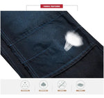 MIJKO Herren Jeans American Double Knee Straight Jeans - flohmarkt-deutschland.shop