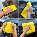 MikroGlanz Mikrofaser Tücher Auto Fenster Küche 30x30 CM Doppelseitig Vielseitiges 10er Pack - Reinigungspaket - flohmarkt-deutschland.shop
