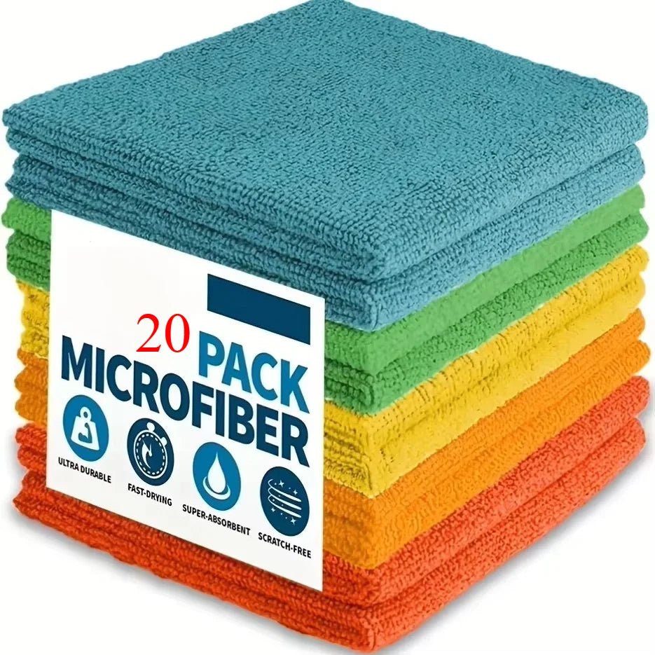 MikroLux Küchentuchset Hellgrau - Ultra-Feine Mikrofaser, Sehr Saugfähig Und Fleckenentfernung - flohmarkt-deutschland.shop