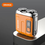 Mini Electric Smart Shaver Household Car Shaver Digital Display Dual Blade Rechargeable Shaver Powerful Beard Trimmer Tool - flohmarkt-deutschland.shop