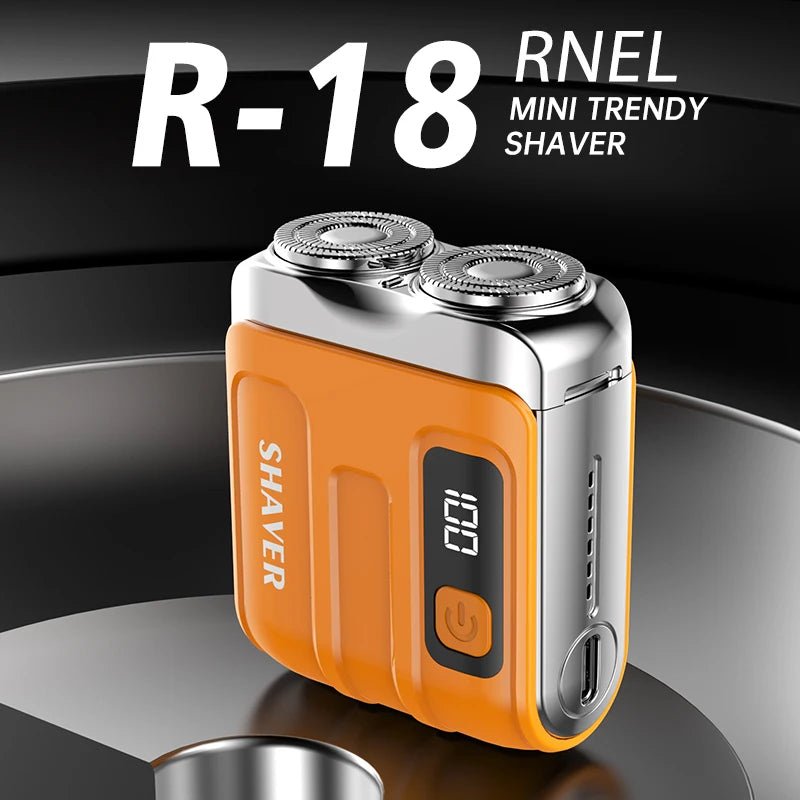 Mini Electric Smart Shaver Household Car Shaver Digital Display Dual Blade Rechargeable Shaver Powerful Beard Trimmer Tool - flohmarkt-deutschland.shop