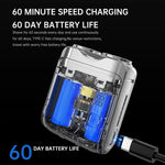 Mini Electric Smart Shaver Household Car Shaver Digital Display Dual Blade Rechargeable Shaver Powerful Beard Trimmer Tool - flohmarkt-deutschland.shop