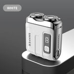 Mini Electric Smart Shaver Household Car Shaver Digital Display Dual Blade Rechargeable Shaver Powerful Beard Trimmer Tool - flohmarkt-deutschland.shop