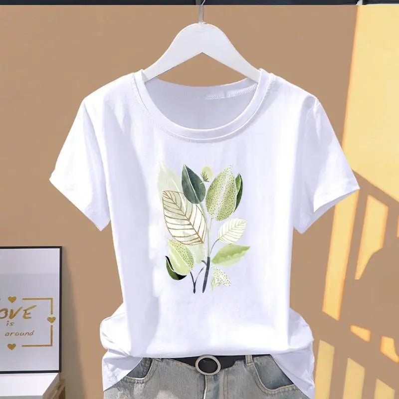 Modal Weibliche Druck Mode Nette Internet Celebrity kurzarm T-shirt Frauen Kleidung Tops Übergroßen T Shirt - flohmarkt-deutschland.shop