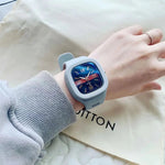 Mode Frauen Uhren Silikon Armband Sport Frauen Quarzuhr Wasserdicht Großen Platz Damen Armbanduhr Geschenke Reloj Hombre - flohmarkt-deutschland.shop