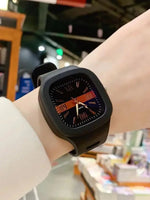 Mode Frauen Uhren Silikon Armband Sport Frauen Quarzuhr Wasserdicht Großen Platz Damen Armbanduhr Geschenke Reloj Hombre - flohmarkt-deutschland.shop