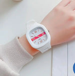 Mode Frauen Uhren Silikon Armband Sport Frauen Quarzuhr Wasserdicht Großen Platz Damen Armbanduhr Geschenke Reloj Hombre - flohmarkt-deutschland.shop