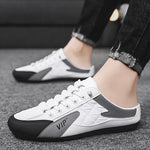 Mode Männer neuen Stil Lat-Sohlen wilde flache Sommer Dünn schnitt Baotou halbe Hausschuhe - flohmarkt-deutschland.shop