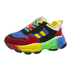 Mode Regenbogen Sport Schuhe Frauen Trainer Schuhe Plattform Atmungs Turnschuhe Frauen Jogging Schuhe Chaussure Femme Sport - flohmarkt-deutschland.shop