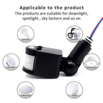 Motion Sensor Switch 220V 110V 12V LED Light PIR Timer Wall Mounted Automatic Infrared Movement Detector Auto On Off Outdoor - flohmarkt-deutschland.shop