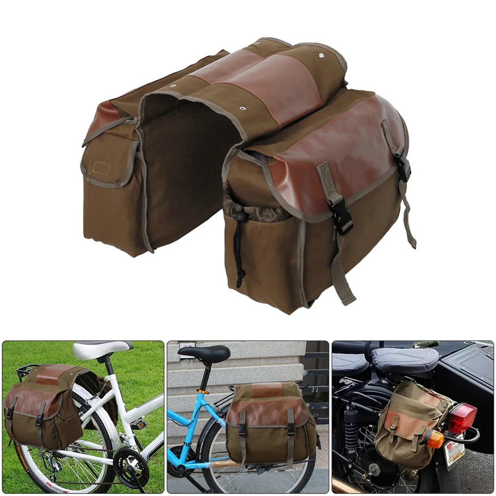 Motorrad Große Kapazität Satteltasche Motorrad Reiten Reise Leinwand Wasserdichte Packtaschen Box Seite Werkzeuge Tasche Tasche - flohmarkt-deutschland.shop