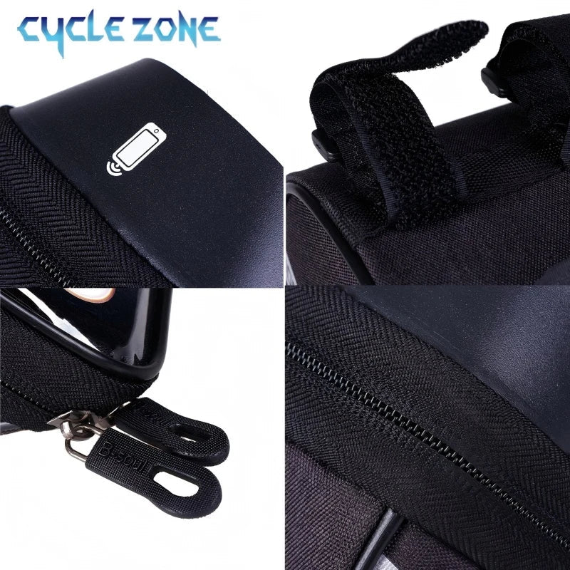 Mountain Bicycle Bag Touch Screen Cycling Handlebar Phone Holder Bag Bike Bags Bicycle Phone Storage Bags Cycling Accessories - flohmarkt-deutschland.shop