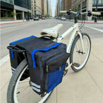 MTB Fahrradträgertasche Gepäckträgertasche Doppelseitige Rücksitz Tasche - flohmarkt-deutschland.shop