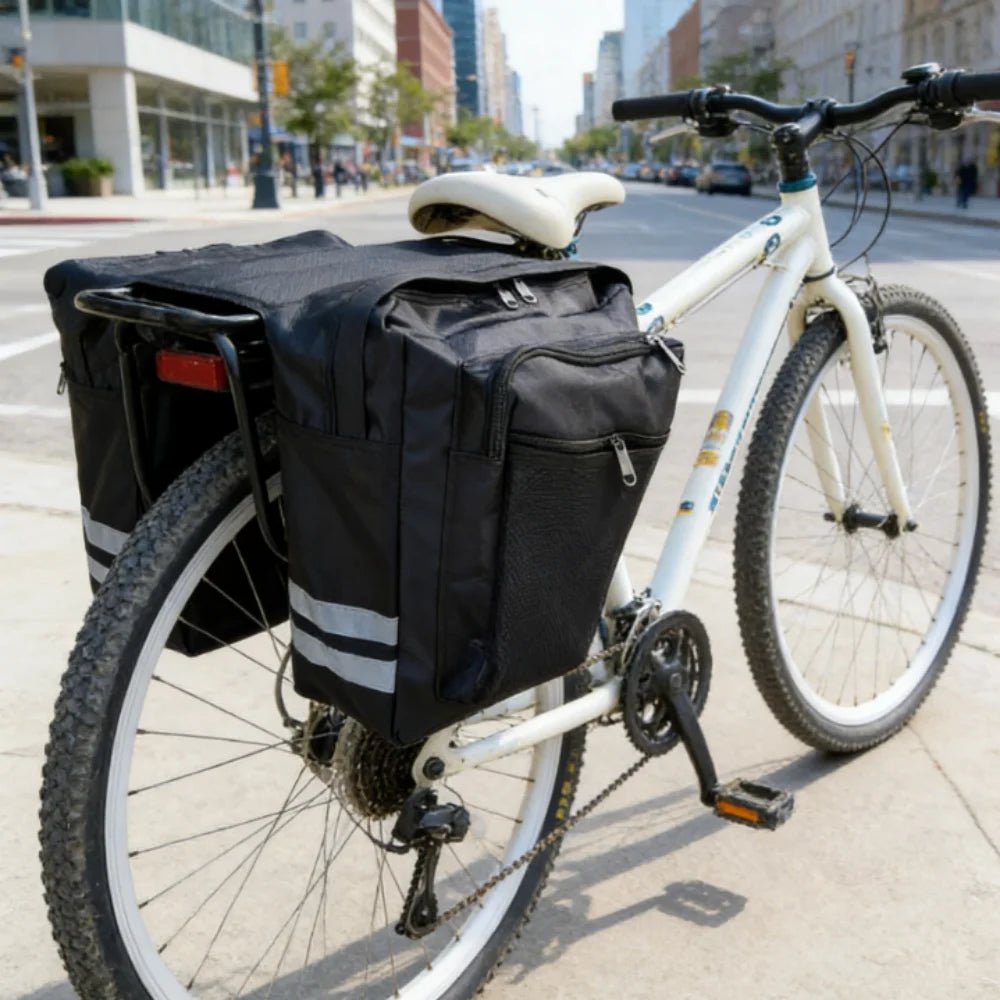 MTB Fahrradträgertasche Gepäckträgertasche Fahrrad-Kofferraumtasche Gepäcktasche für den Rücksitz Doppelseitige Fahrradtasche Langlebig für Reisen - flohmarkt-deutschland.shop