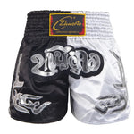 Muay Thai Shorts Men Embroidery Sports Fitness Fighting Kickboxing Short Pants Women Kids Custom Sanda MMA Boxeo Trunks Black - flohmarkt-deutschland.shop