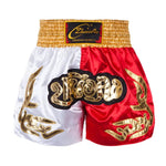 Muay Thai Shorts Men Embroidery Sports Fitness Fighting Kickboxing Short Pants Women Kids Custom Sanda MMA Boxeo Trunks Black - flohmarkt-deutschland.shop