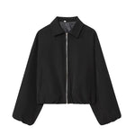 MUJER 2025, Damen-Bomberjacke, gepuffte Varsity-Jacken mit Reißverschluss für Damen, abgeschnittene Halbsaison-Jacke für Damen, Mäntel, neue Oberbekleidung - flohmarkt-deutschland.shop