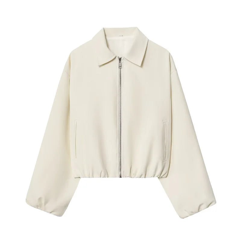 MUJER 2025, Damen-Bomberjacke, gepuffte Varsity-Jacken mit Reißverschluss für Damen, abgeschnittene Halbsaison-Jacke für Damen, Mäntel, neue Oberbekleidung - flohmarkt-deutschland.shop