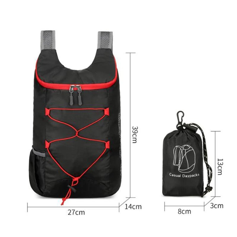 Multifunctional Outdoor Folding Backpack High Density Lightweight Waterproof Nylon Fabric Sports Bag for Camping Hiking Travel - flohmarkt-deutschland.shop