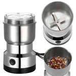 Multifunktionale Küchenmaschine mit 4 Klingen: Getreidemühle, Kaffeezerkleinerer, elektrische Kaffeemühle, Nuss- und Bohnenmühle, Aromamixer - flohmarkt-deutschland.shop