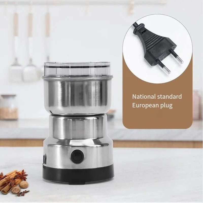 Multifunktionale Küchenmaschine mit 4 Klingen: Getreidemühle, Kaffeezerkleinerer, elektrische Kaffeemühle, Nuss- und Bohnenmühle, Aromamixer - flohmarkt-deutschland.shop