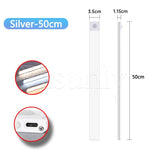 Nachtlicht LED-Schrankleuchte, USB wiederaufladbar, Bewegungsmelder-Licht, geeignet für Küche, Kleiderschrank, Schrankbeleuchtung, 30 cm/40 cm/50 cm - flohmarkt-deutschland.shop