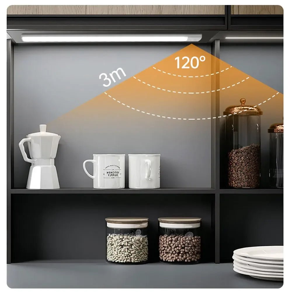 Nachtlicht LED-Schrankleuchte, USB wiederaufladbar, Bewegungsmelder-Licht, geeignet für Küche, Kleiderschrank, Schrankbeleuchtung, 30 cm/40 cm/50 cm - flohmarkt-deutschland.shop