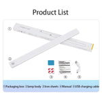 Nachtlicht LED-Schrankleuchte, USB wiederaufladbar, Bewegungsmelder-Licht, geeignet für Küche, Kleiderschrank, Schrankbeleuchtung, 30 cm/40 cm/50 cm - flohmarkt-deutschland.shop