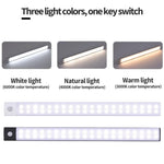 Nachtlicht LED-Schrankleuchte, USB wiederaufladbar, Bewegungsmelder-Licht, geeignet für Küche, Kleiderschrank, Schrankbeleuchtung, 30 cm/40 cm/50 cm - flohmarkt-deutschland.shop