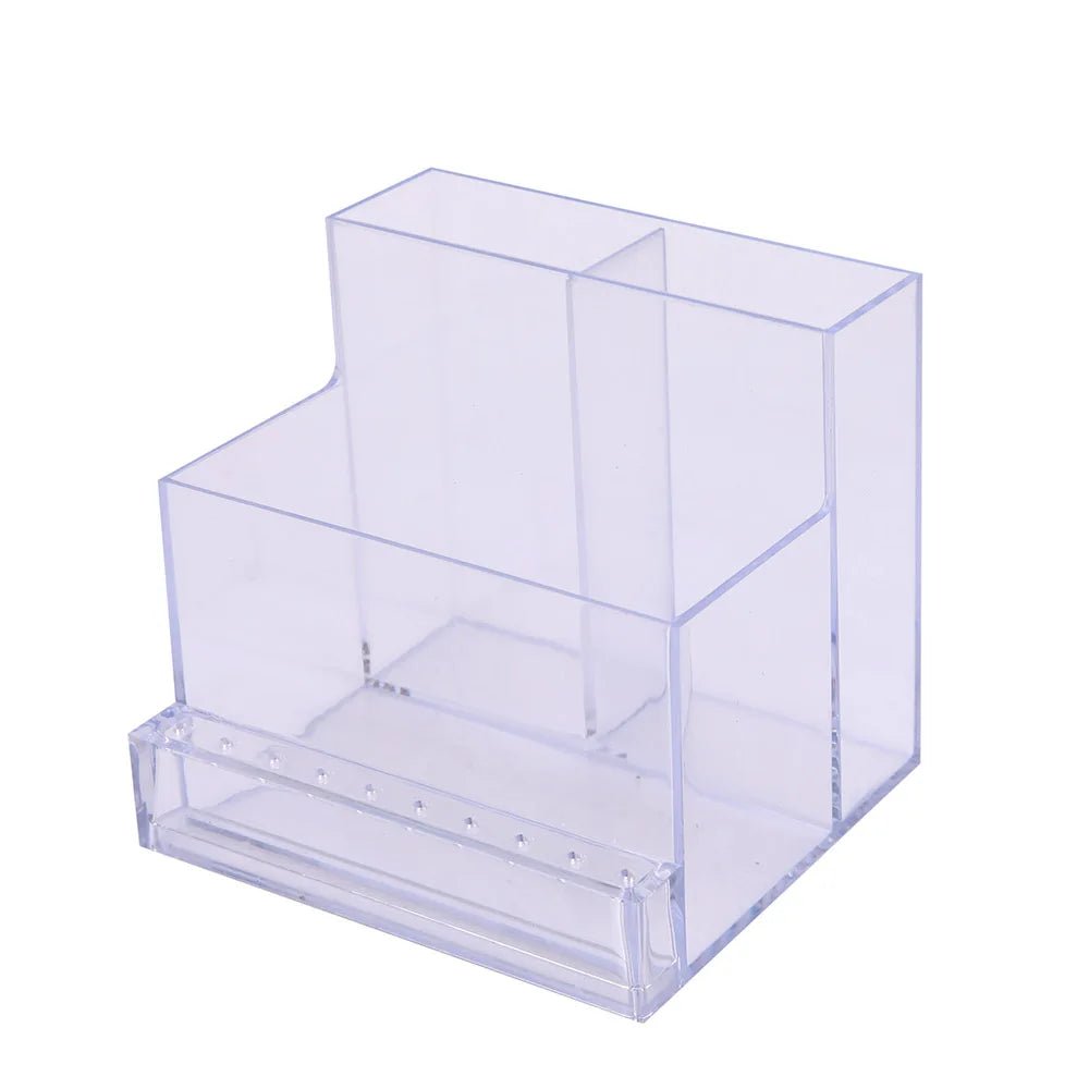 Nagel Bohrer Bits Halter Display Klar Nagel Display Box Transparent Make-Up Lagerung Organizer Nagel Maniküre Werkzeuge - flohmarkt-deutschland.shop