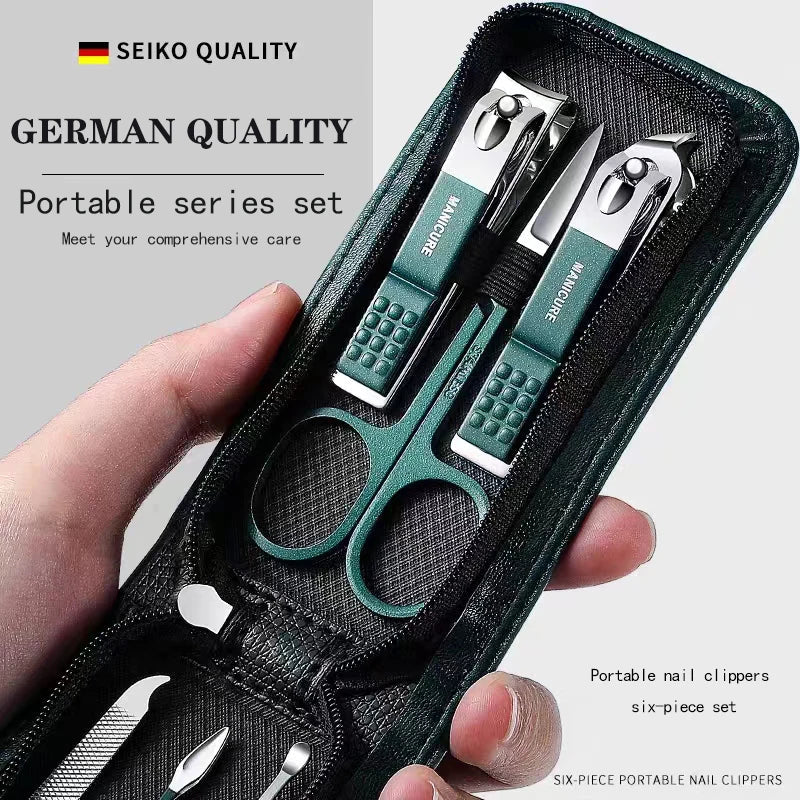 Nail Scissors Set Household High End Mens And Womens Special Nail Clippers Manicure Beauty Tools 6 Piece Portable Household - flohmarkt-deutschland.shop