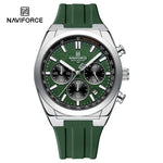 NAVIFORCE Herrenuhren, multifunktionaler Chronograph, Silikonarmband, leuchtende Zeiger, 3ATM wasserdicht, hochwertiges Original für Herren - flohmarkt-deutschland.shop