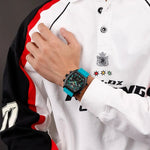 NAVIFORCE Luxus herren Uhren Sport Quarzuhr Männer LCD Dual Display Wasserdicht Leucht Mann Armbanduhr 2025, Relogio Masculino - flohmarkt-deutschland.shop