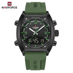 NAVIFORCE Luxus herren Uhren Sport Quarzuhr Männer LCD Dual Display Wasserdicht Leucht Mann Armbanduhr 2025, Relogio Masculino - flohmarkt-deutschland.shop