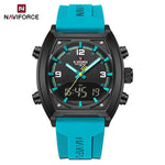 NAVIFORCE Luxus herren Uhren Sport Quarzuhr Männer LCD Dual Display Wasserdicht Leucht Mann Armbanduhr 2025, Relogio Masculino - flohmarkt-deutschland.shop
