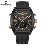 NAVIFORCE Luxus herren Uhren Sport Quarzuhr Männer LCD Dual Display Wasserdicht Leucht Mann Armbanduhr 2025, Relogio Masculino - flohmarkt-deutschland.shop