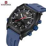 NAVIFORCE Luxus herren Uhren Sport Quarzuhr Männer LCD Dual Display Wasserdicht Leucht Mann Armbanduhr 2025, Relogio Masculino - flohmarkt-deutschland.shop