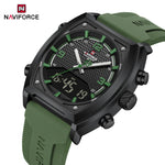 NAVIFORCE Luxus herren Uhren Sport Quarzuhr Männer LCD Dual Display Wasserdicht Leucht Mann Armbanduhr 2025, Relogio Masculino - flohmarkt-deutschland.shop