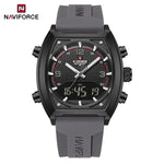 NAVIFORCE Luxus herren Uhren Sport Quarzuhr Männer LCD Dual Display Wasserdicht Leucht Mann Armbanduhr 2025, Relogio Masculino - flohmarkt-deutschland.shop