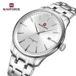 NAVIFORCE Luxus männer Kalender Uhren Wasserdicht Mode Business Edelstahl Armband Quarz Armbanduhren Relogio Masculino - flohmarkt-deutschland.shop