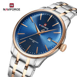 NAVIFORCE Luxus männer Kalender Uhren Wasserdicht Mode Business Edelstahl Armband Quarz Armbanduhren Relogio Masculino - flohmarkt-deutschland.shop