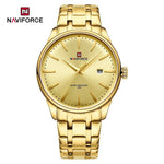 NAVIFORCE Luxus männer Kalender Uhren Wasserdicht Mode Business Edelstahl Armband Quarz Armbanduhren Relogio Masculino - flohmarkt-deutschland.shop