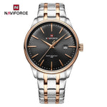 NAVIFORCE Luxus männer Kalender Uhren Wasserdicht Mode Business Edelstahl Armband Quarz Armbanduhren Relogio Masculino - flohmarkt-deutschland.shop