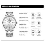 NAVIFORCE Luxus männer Kalender Uhren Wasserdicht Mode Business Edelstahl Armband Quarz Armbanduhren Relogio Masculino - flohmarkt-deutschland.shop