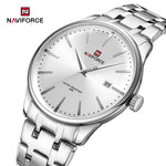 NAVIFORCE Luxus männer Kalender Uhren Wasserdicht Mode Business Edelstahl Armband Quarz Armbanduhren Relogio Masculino - flohmarkt-deutschland.shop