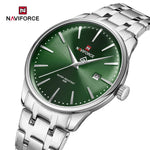 NAVIFORCE Luxus männer Kalender Uhren Wasserdicht Mode Business Edelstahl Armband Quarz Armbanduhren Relogio Masculino - flohmarkt-deutschland.shop